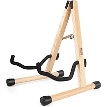 MUSO Guitar Stand,Acoustic Guitar Stand,Wood Classical Electric Guitar Stand,Foldable Bass Guitar Stand,Guitar Accessories also fit Bass,Violin,UkuleleAshtree