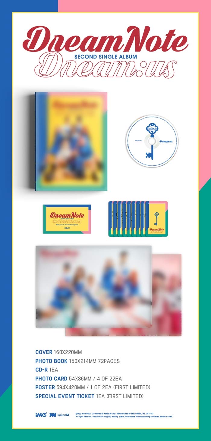 DreamNote - [Dream:Us] 2nd Single Album CD+72p PhotoBook+4p