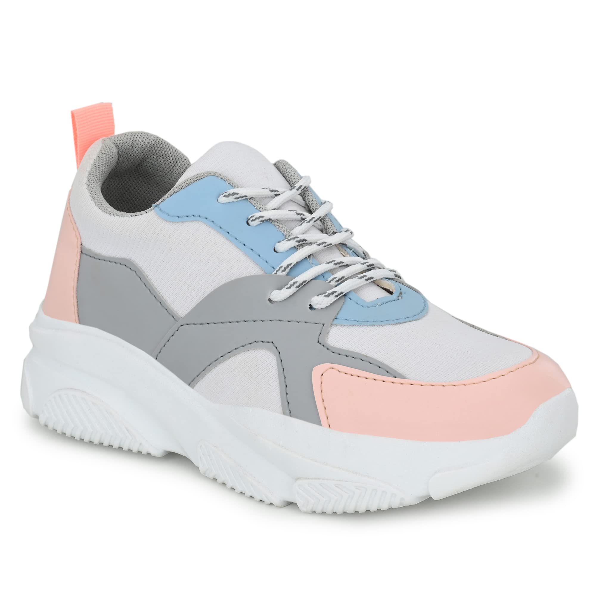 KNOOS Womens Pink Synthetic Walking Running Gym Training Workout Shoes Sneakers - 4 UK (B0BD2DR9KZ) Amazon Price History, Amazon Price Tracker