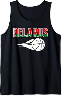 Belarus Basketball Fans Jersey Belarusian Flag Sport Lovers Tank Top