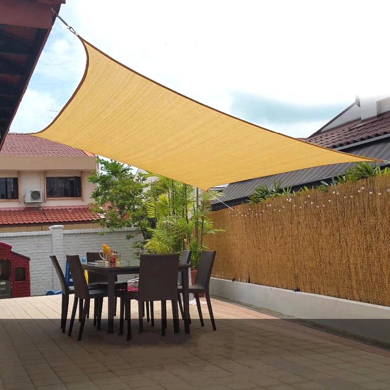 Toile ombrage extérieur étanche avec maille pour terrasse et voiture 4x6m - 5