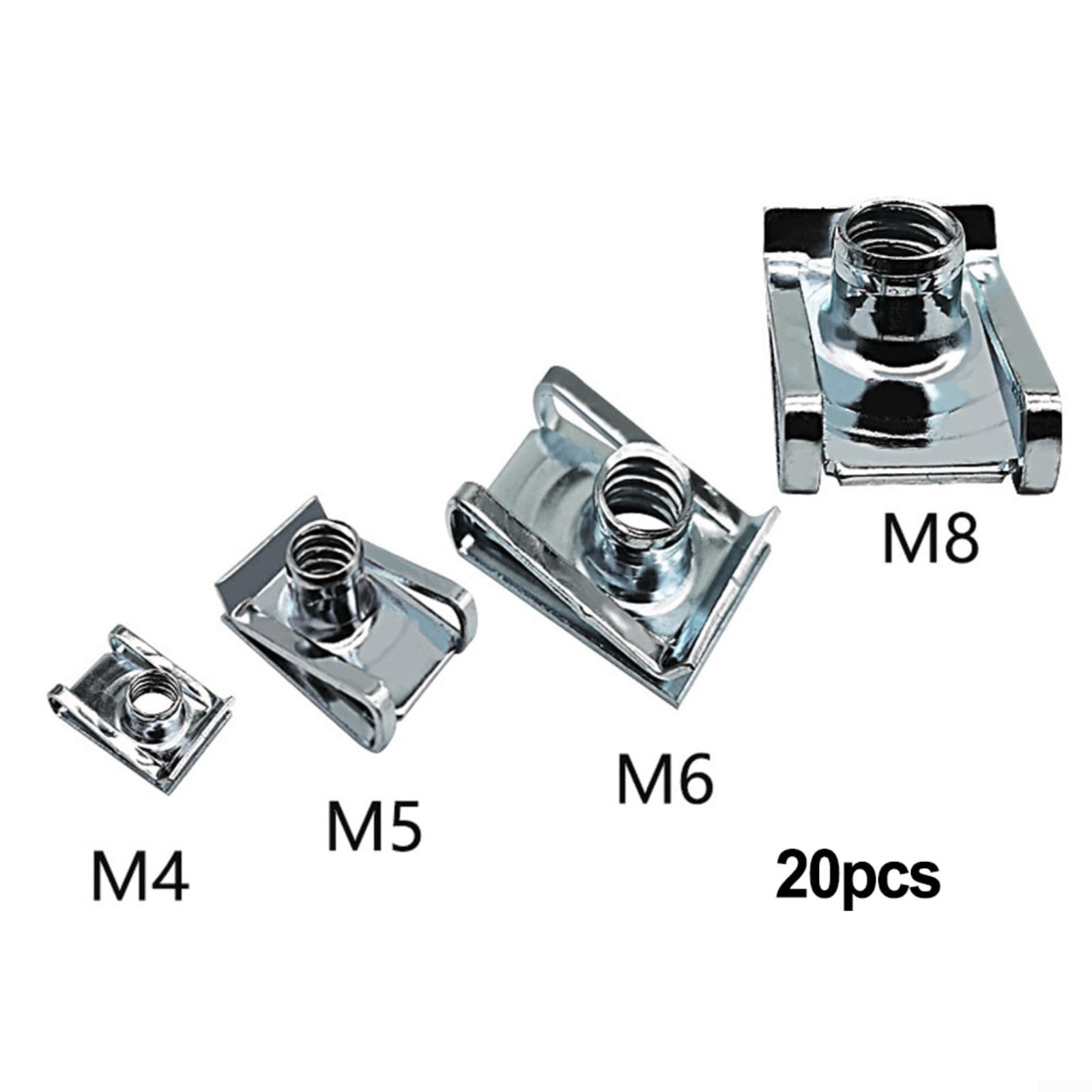 Dadi del camino Spire Clip Lug Speed Fasteners U Dadi di fissaggio Pannello M4 M5 M6 M8