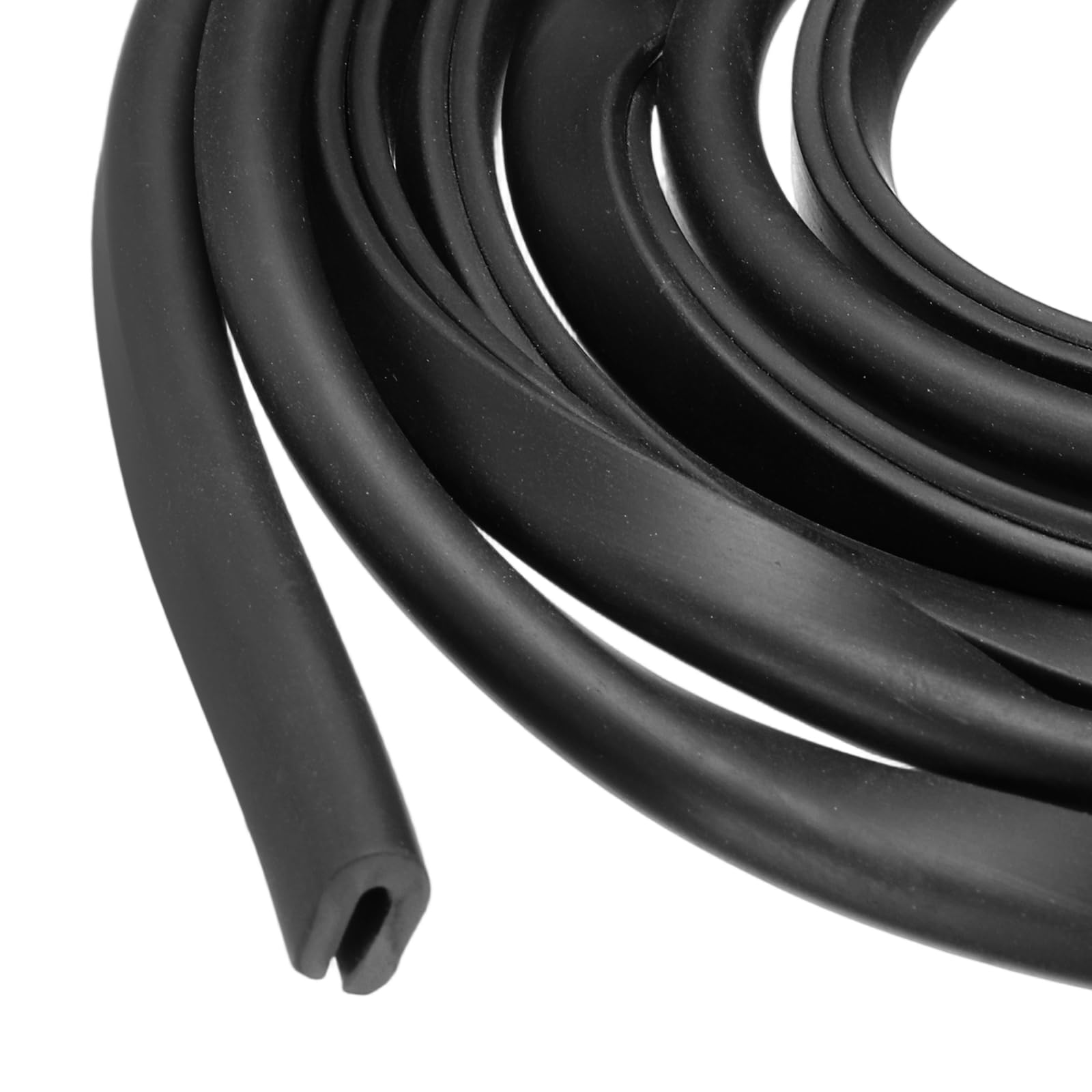 PATIKIL Rubber Edge Trim, 26.2ft x 6mm x 8mm U Channel Rubber Guard Seal Strip Protector Fit for 2mm Edge for Car Doors Hatches Sheet Metal Table Corners Steel Plates, Black โ image 1