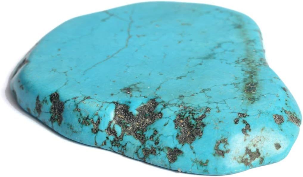 Genuine Rough Blue Turquoise Slab 216.50 Ct Natural Uncut Rough Certified Raw Rare Turquoise Crystal Stone