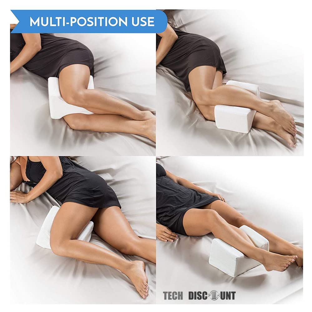 Coussin Orthopédique Genou Sciatique Hanches Lombaires Moelleux Jambes Pieds Mémoire Forme Nuit Blanc Coussin Orthopédie