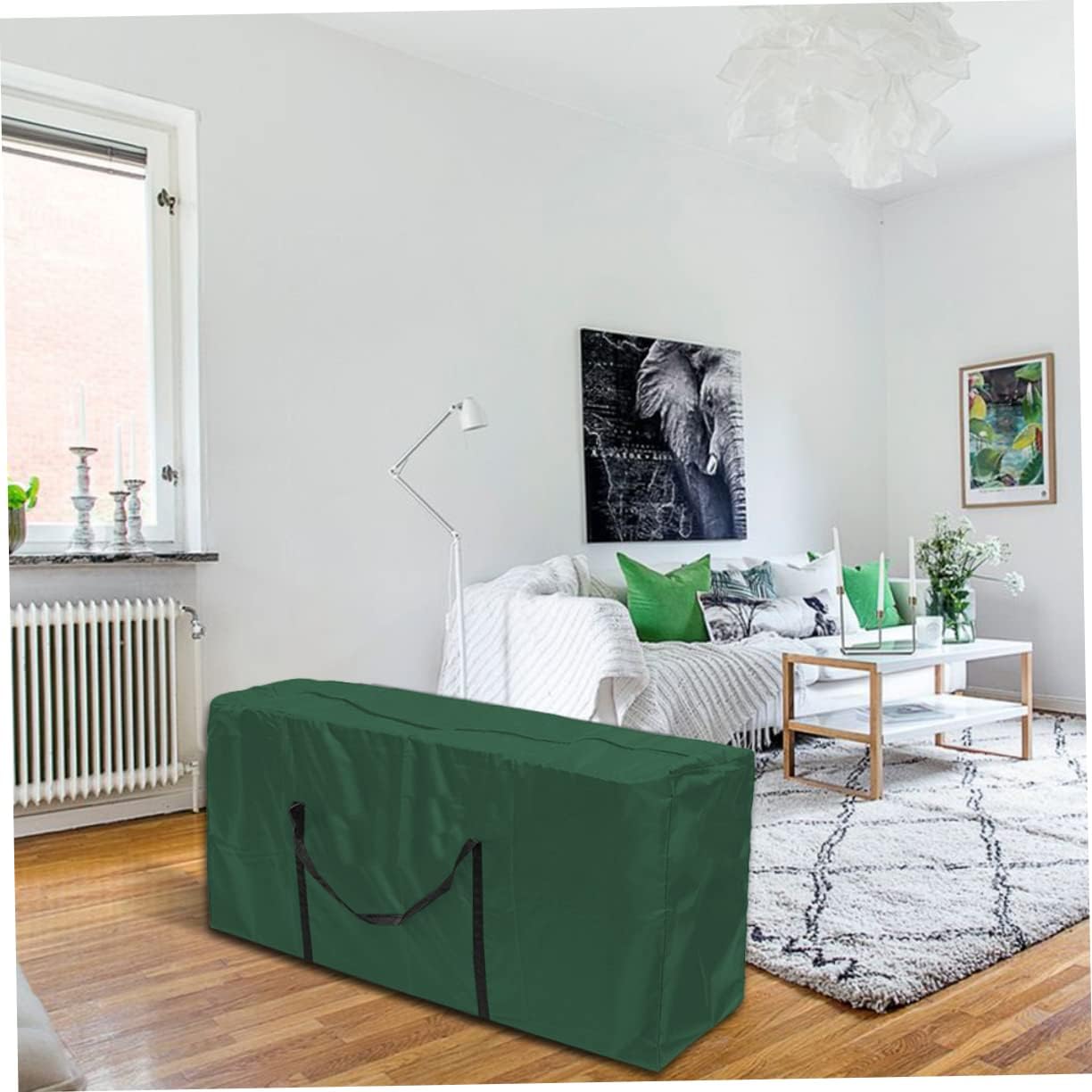 Unomor 1pc Storage Bag for Outdoor Furniture Cushions Soft and Breathable Furniture Protector for Seasonal Storage and Moving