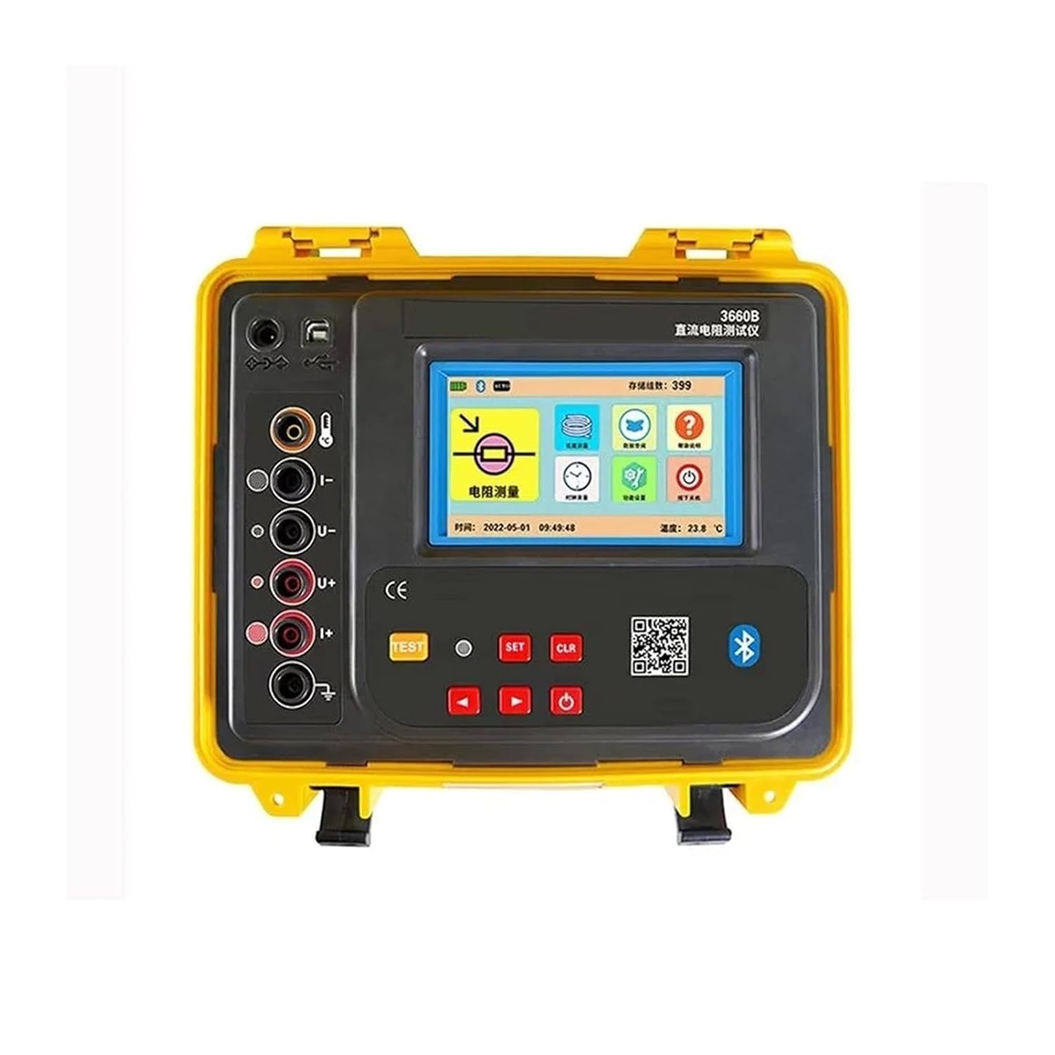 Capacitance Meters, ETCR3660 ETCR3670 Precision Transformer Four Wire Milliohmmeter DC Resistance Tester Current 10A 20A 50kΩ Ohm Meter(ETCR3670 10A 50KOhm)