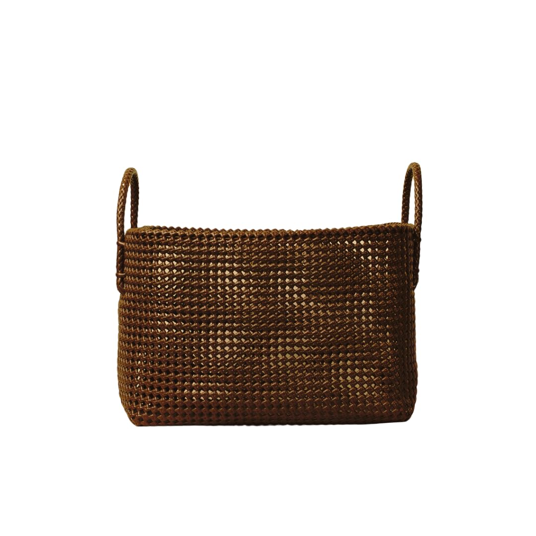 Thalir-LEED® Handmade Multi-Functional Japanese Bike Basket for Multipurpose Activities| Durable, Recyclable & Eco-Friendly in Random Colors or(Random Color_L-Size)