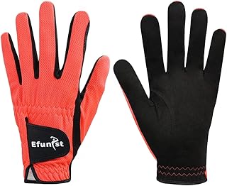 Golf Gloves Pack 1 Pcs Golf Glove Men Left Hand Breathable Green 3D Performance Mesh Non-slip Micro Fiber Golf Gloves Mens Man Golf Glove (Color : LH O, Size : 27XXL)