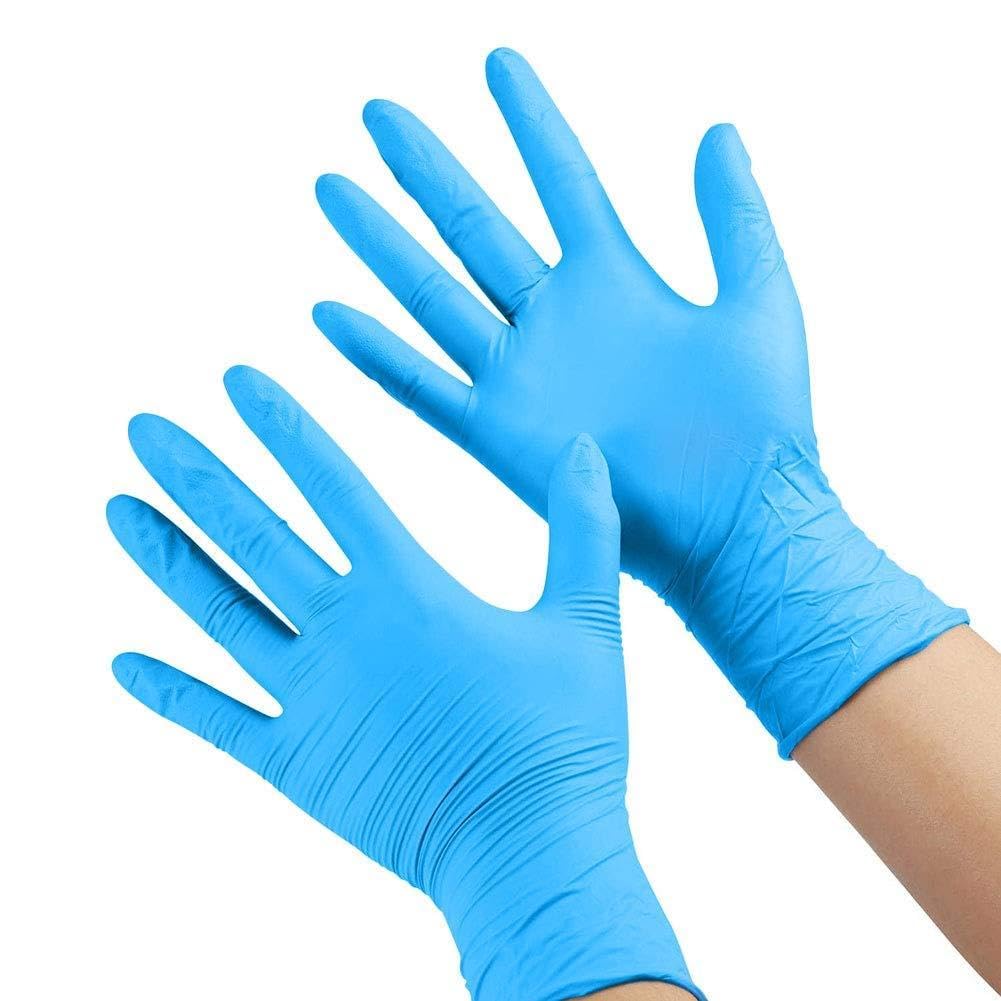Luyao 100 Piezas de Guantes Desechables para Niños, Guantes de Nitrilo para 4-12 Años - sin Látex, sin Polvo - para Manualidades, Pintura, Jardinería, Cocina, Limpieza (XS)- Color Aleatorio