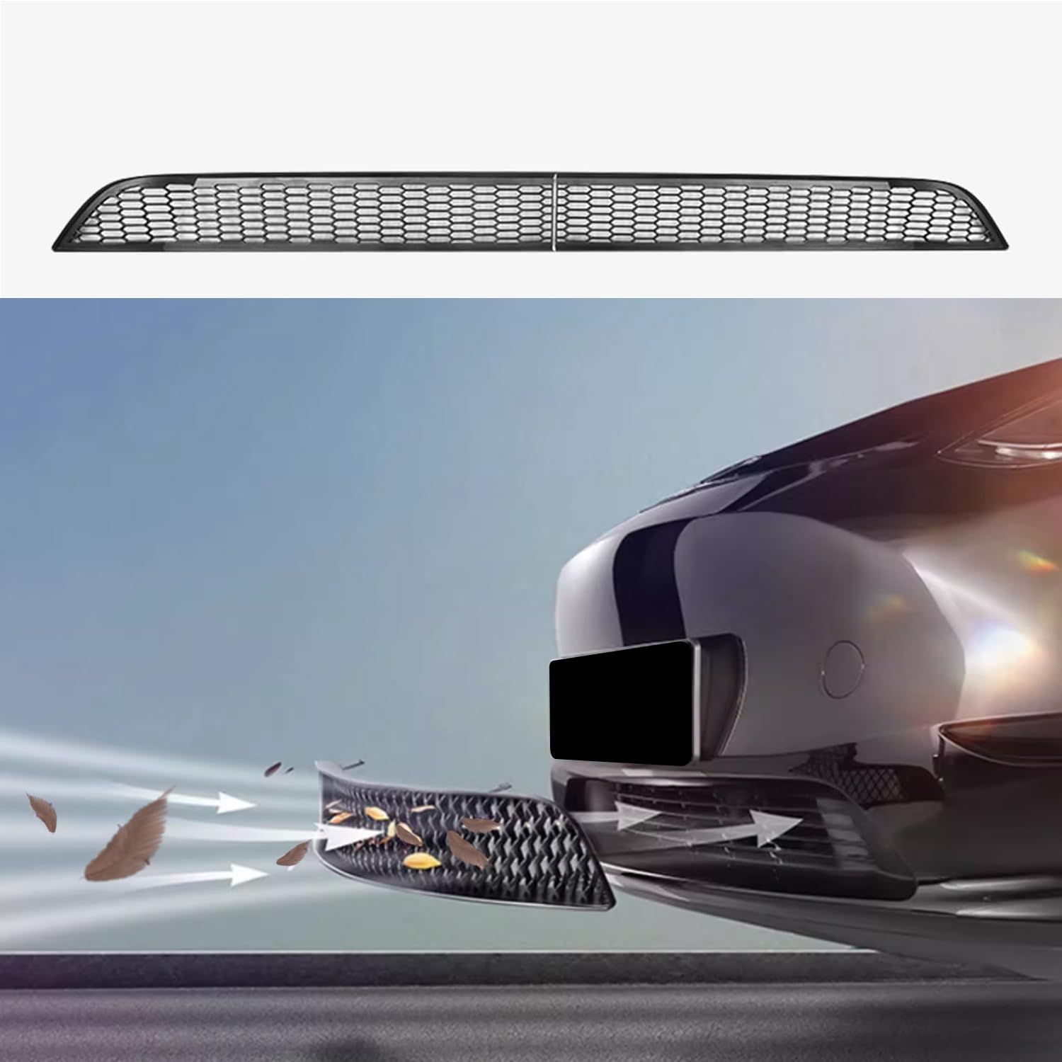 Grille de calandre pour Tesla Model Y : Évitez les pannes de radiateur dues aux débris
