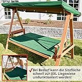 Hecht Hollywoodschaukel Bahara Lux Garten-Schaukel Meranti-Holz 4-sitzer - 3