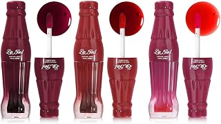 Lip Stain Tint Set, 3 Colors Mini Liquid Lipstick,Sheer Multi Stick Hydrating Formula Moisturizing Cheeks and Eyes, High Pigment Non-Sticky Lip Gloss All Day Wear, Gift for Women & Girls