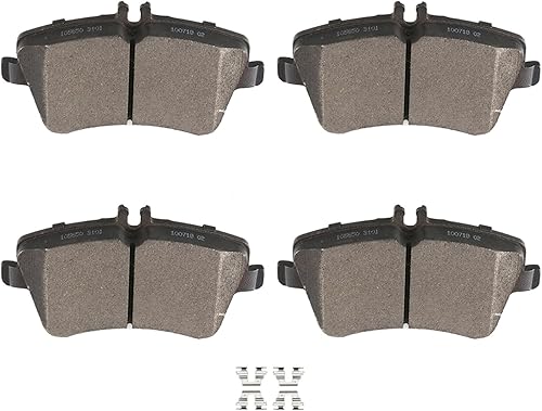 SCITOO Pastillas de freno delanteras D872-7747 para Mercedes-Benz C230, 2001-2005 para Mercedes-Benz C240, 2006-2007 para Mercedes-Benz C280 C350,
