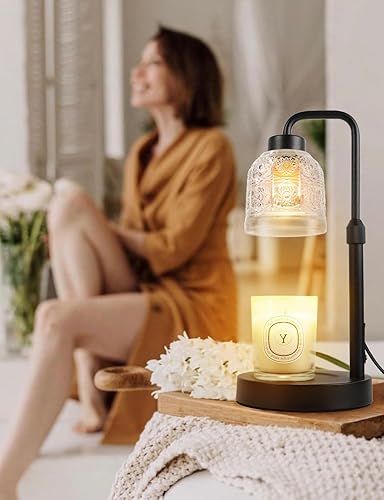 Miniatura 2 de Lámpara calentadora de velas con temporizador regulable, lámpara ajustable calentadora de velas, regalos de cumpleaños para mujeres y mamá, lámpara
