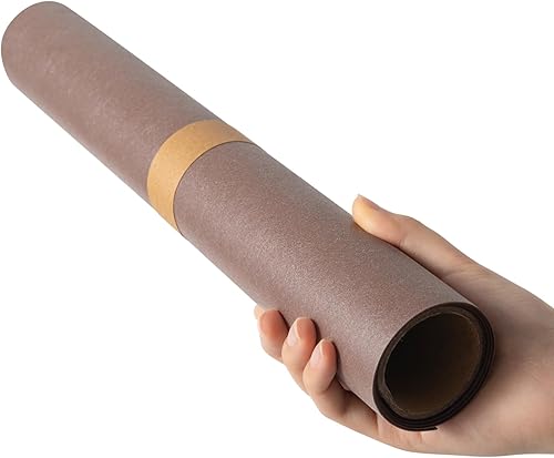 Miniatura 6 de Paño de libro de piel sintética, base recubierta de poliuretano y no tejida, aspecto de cuero, suave, 17 x 29 pulgadas, para encuadernación de