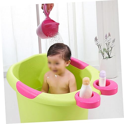 Miniatura 6 de Toyvian Champú para recién nacido, cucharas de plástico, champú para bebés, taza de enjuague para bebés, taza de lavado de cabello para bebés,