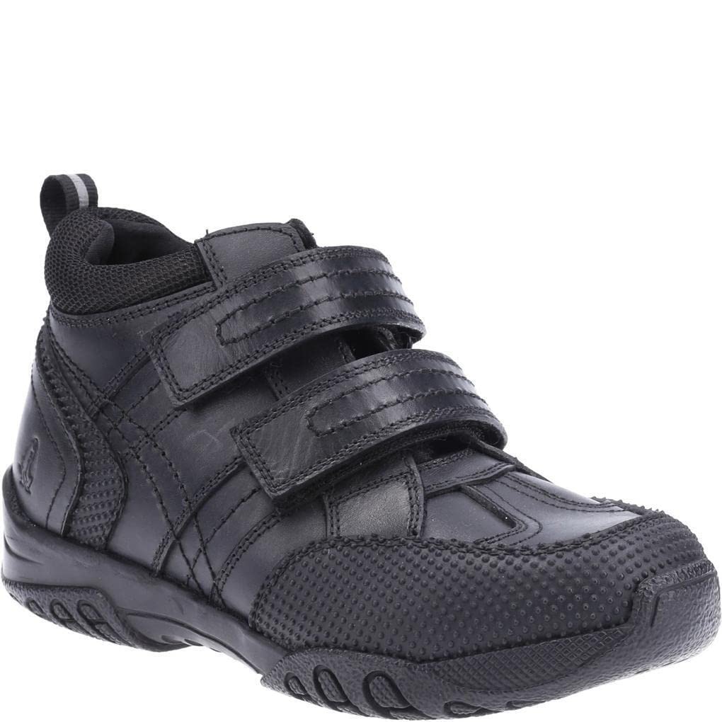 Hush Puppies (Uk 11, ) Jezza Boys Leather School Boots Black