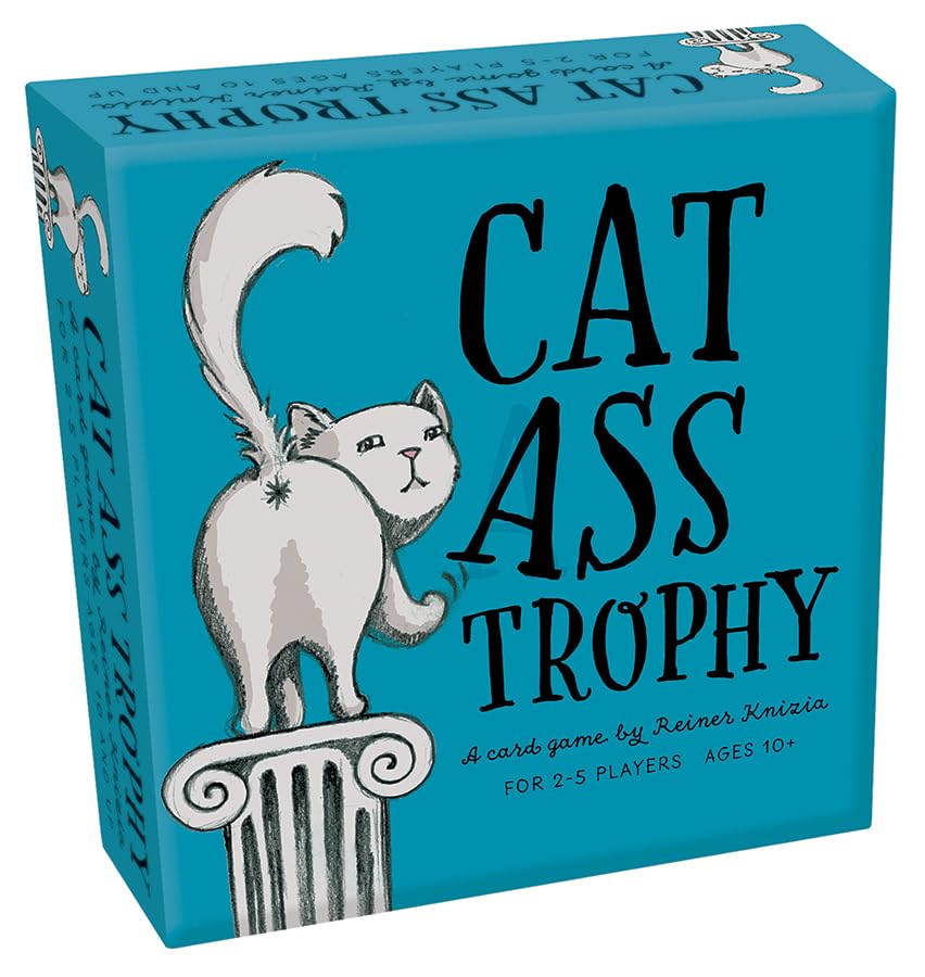 Cheatwell Games Cat-Ass-Trophy, Orange and Black, 14 cm x 14 cm