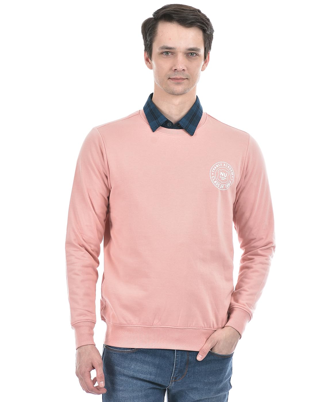 numero uno Men's Casual Preppy Crest Sweatshirt-picture-30