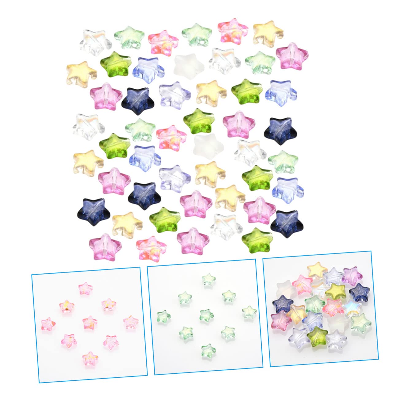 Gadpiparty Abalorios De De Cristal Para Joyería Accesorios De Bricolaje Para Pulseras Y Collares Diy 100 Piezas*5