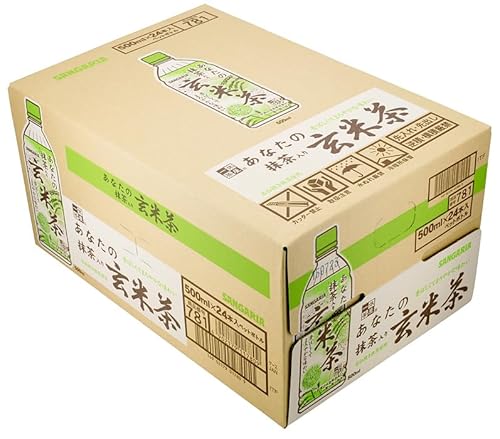サンガリア 抹茶入り玄米茶 500ml×24本