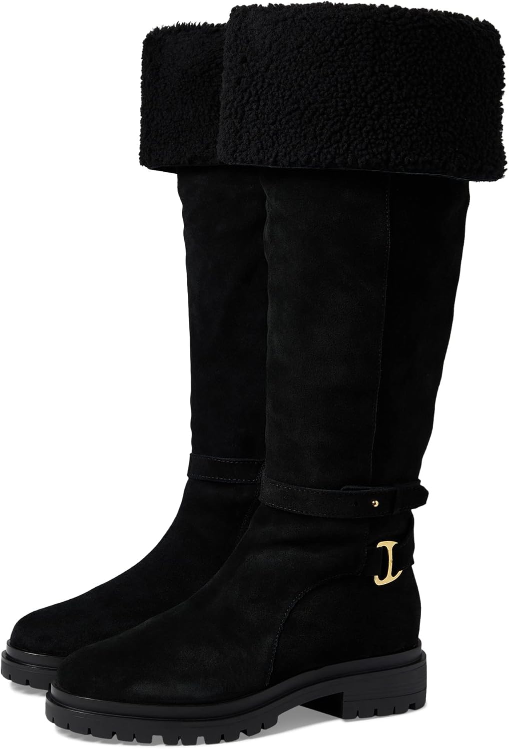 LAUREN Ralph Lauren Cristine Tall Boot Black/Black 7 B (M)