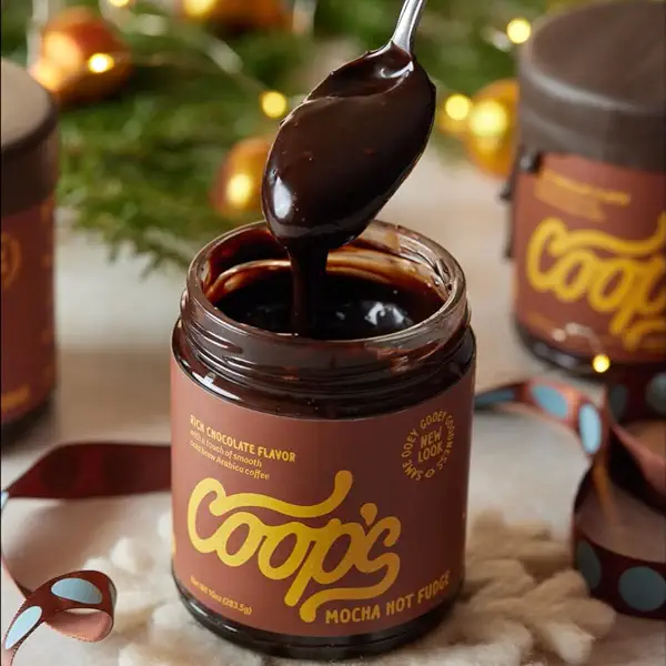 Coop's Mocha Hot Fudge: All Natural Cold Brew Mocha Hot Fudge Gluten Free Toppings for Icecream, Desserts and Coffee - 10 Ounce 3
