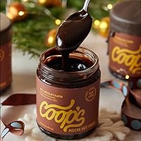 Vista 3 de Coop's Mocha Hot Fudge Salsa de Chocolate Caliente Mocha de Preparación en Frío Totalmente Natural Sin Gluten para Helados, Postres y Café - 10 Onzas
