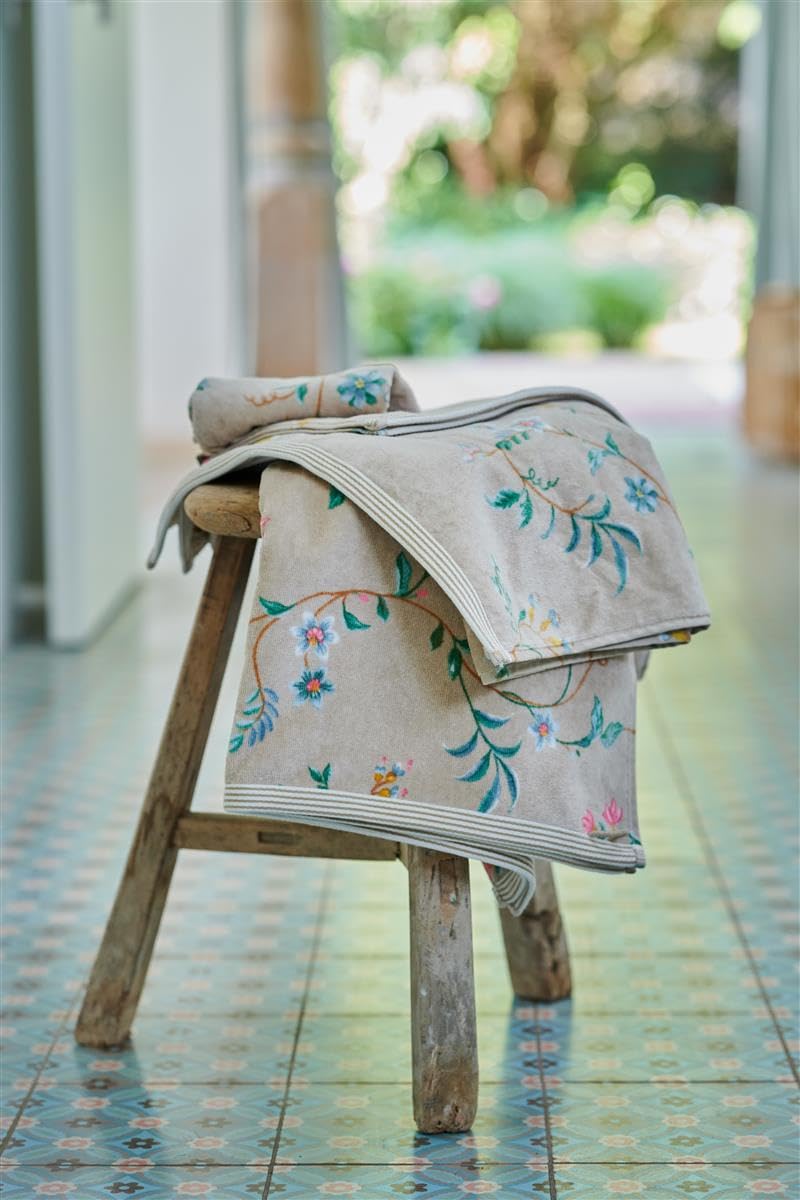 Pip Duschtuch Les Fleurs Farbe Khaki Größe 70x140cm