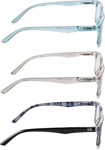 Miniatura 6 de Rae Dunn Gafas de lectura LOU Premium, paquete de 3 con fuente de firma READ o FOCUS