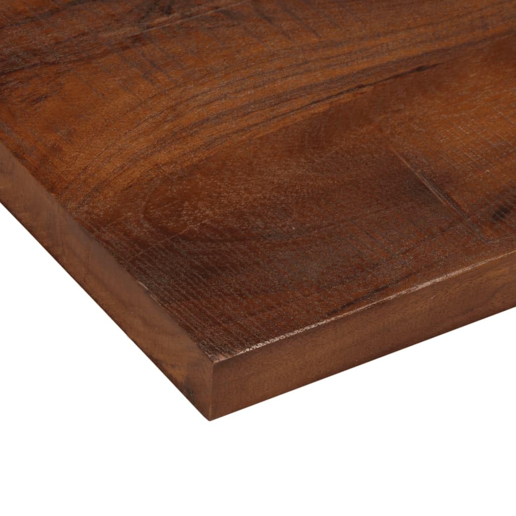 Tablero de madera maciza reciclada de 70 x 30 x 3,8 cm, rectangular, robusta placa de madera como encimera, placa de repuesto para mesa de comedor, cocina, tablero de escritorio
