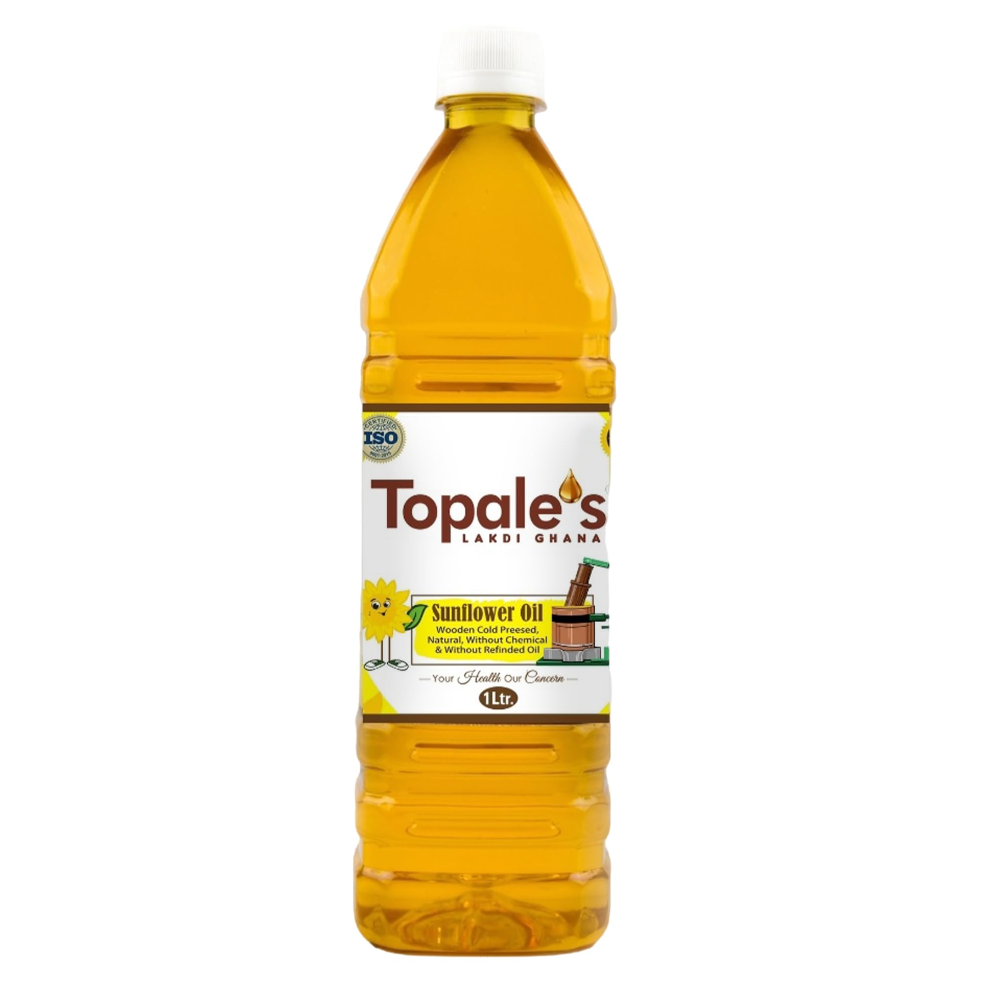 Topales 100% Natural Wooden Cold Pressed Sunflower Oil 1 Litre (Pack of 1) Fresh Lakdi Gana Oil for Healthy Cooking and Frying Vitamin E Low Cholesterol Good for Heart Health (B09XDWF32D) Amazon Price History, Amazon Price Tracker