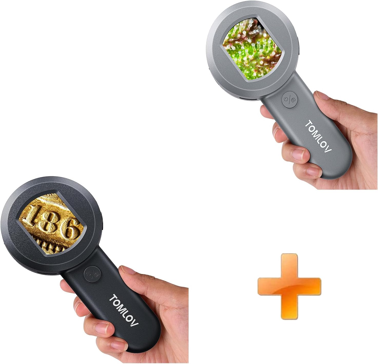 Tomlov LED Juwelier Lupe 100x Fach Vergrößerung MIKROSKOP MÜNZEN / BRIEFMARKEN E - Foto 2