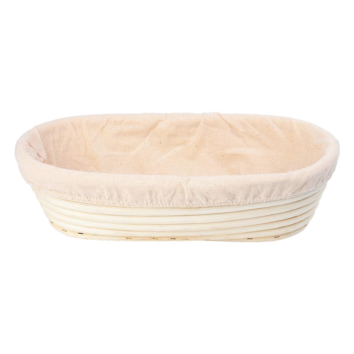 Banneton Proofing Basket Rectangle Bread Banneton 30.5148cm Dough Rising Bucket with Linen Cloth Bread Baking Tool