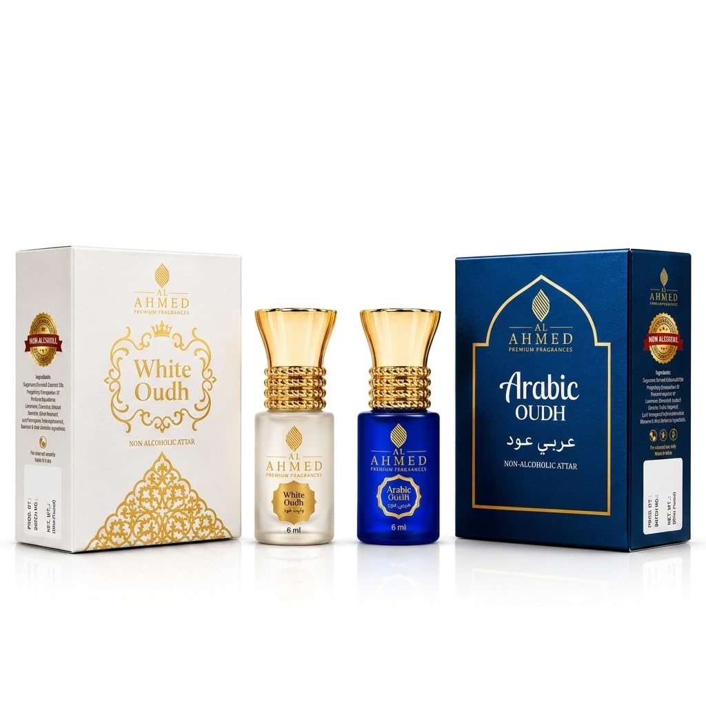 White Oudh & Arabic Oudh Luxury Combo Pack | 6ml + 6ml Non-Alcoholic Attar | Long Lasting Premium Arabic Fragrance for Men & Women-image-28
