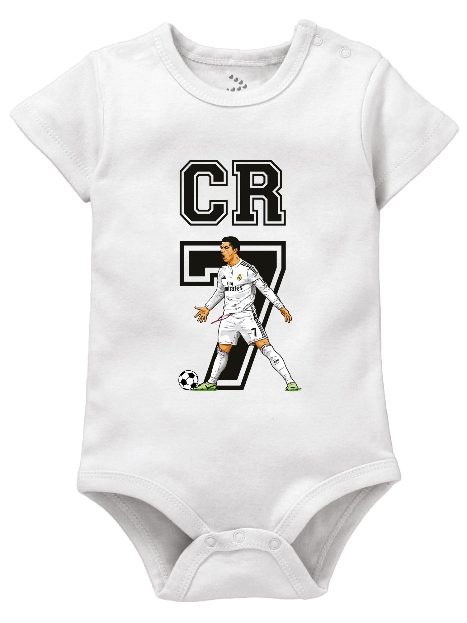zeezeezoo Cr 7 Black Text Tshirt Dress Jersey for Boys & Girls, 100% Cotton Clothes for Photoshoot & Gift, Football Fan Outfit-picture-42