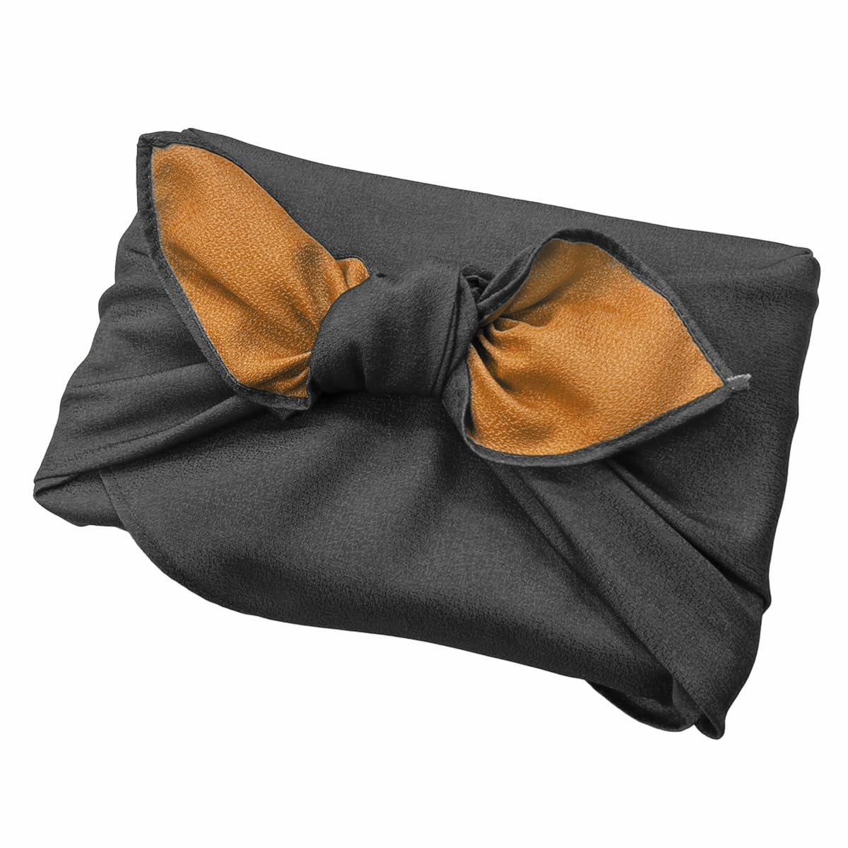 Reversible Furoshiki Wrapping Cloth Navy Blue Orange 27in Polyester Japan