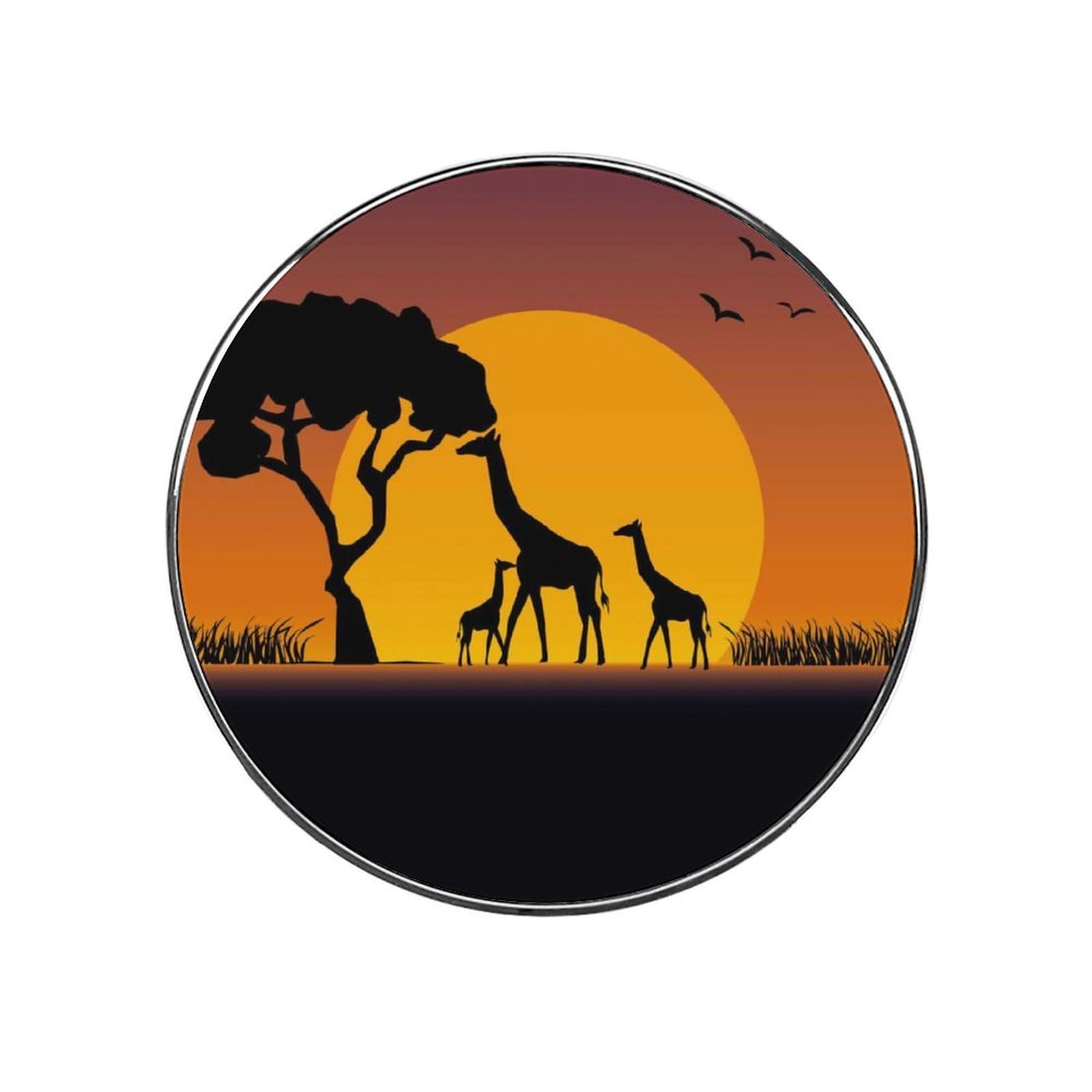 Sunset Giraffe Magnets For Fridge Kitchen Decoration For Refrigerators Whiteboards