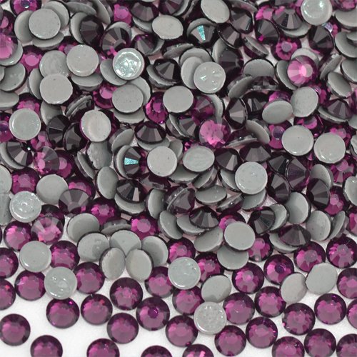 Premium PELLOSA Machine Cut Rhinestone Hot Fix SS-06(1.9mm-2.0mm) Amethyst 10 Gross