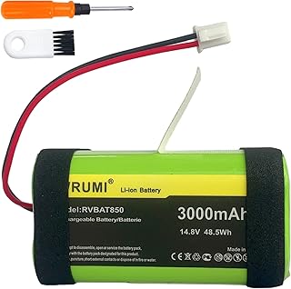 3000mAh RVBAT850 Replacement for Shark Ion Battery, R75, R85, S87, R87, RV751,RV1000, RV2001, RV2001WD, R3Z, R4Z, RV1001AE, RV871R, RV912S RV1100VL, UR1000SR Vacuum Cleaners Battery