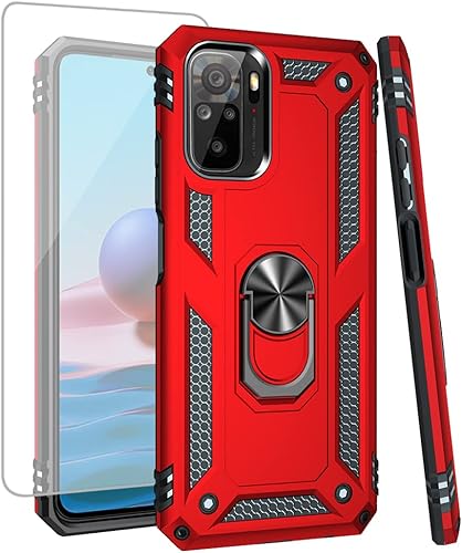 Miniatura 7 de Zoeirc Funda para Redmi Note 10 4GNote 10S M2101K7BG con protector de pantalla de vidrio templado grado militar Funda protectora magnética para