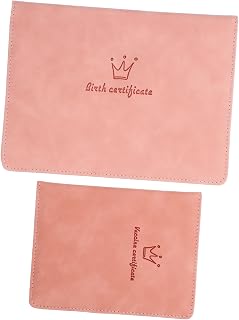 Homoyoyo 2pcs Birth Certificate Protective Cover Heavy Duty Page Protector Document Holder for Birth Certificate Storage Case Document Covers