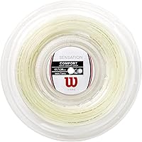 Vista 8 de Wilson Sensation - Juego de cuerda para raqueta de tenis y carrete de 200 m Blanco