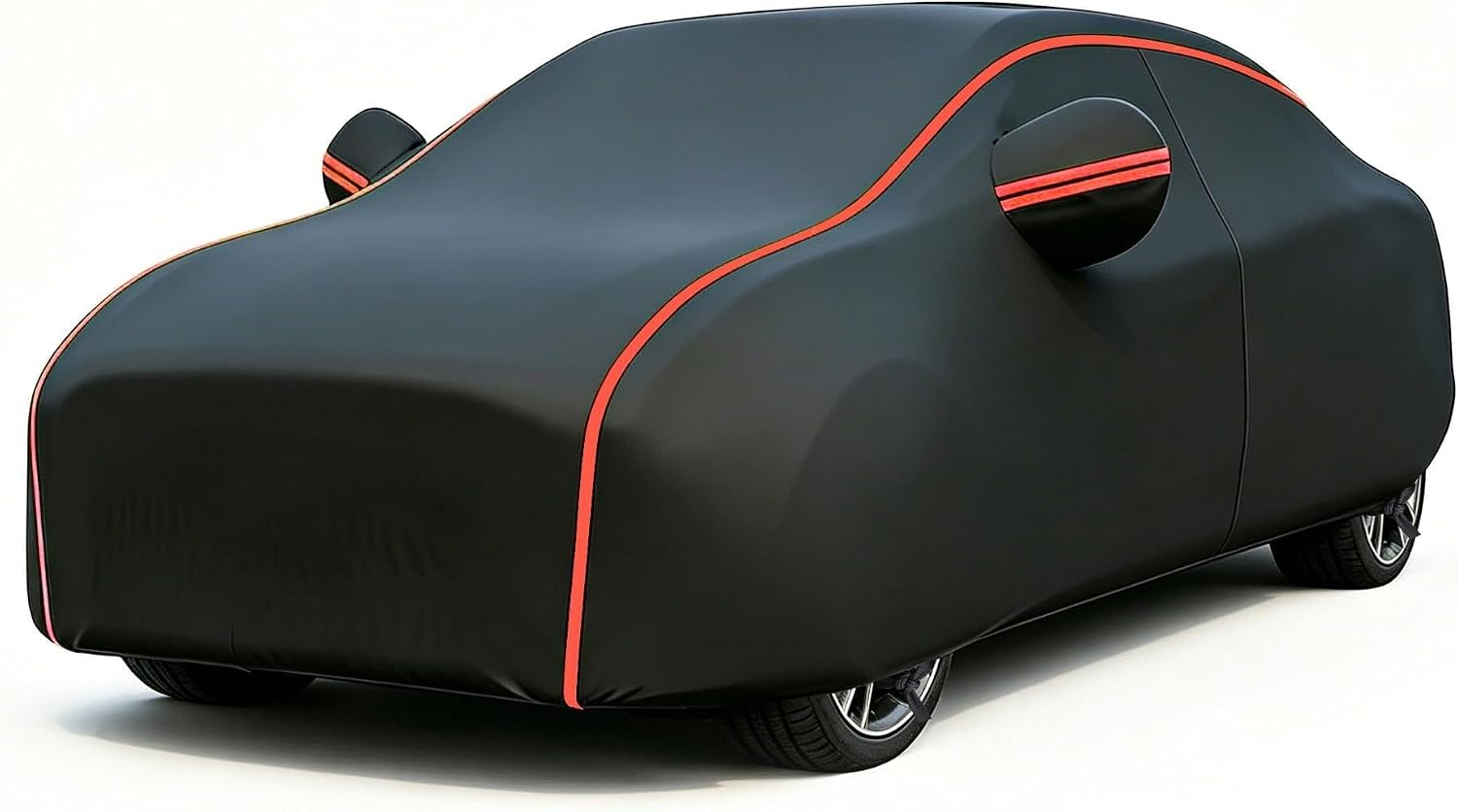 Generic Waterproof Car Cover for Honda Civic 2001–2005 with Side Zipper and Reflective Strips