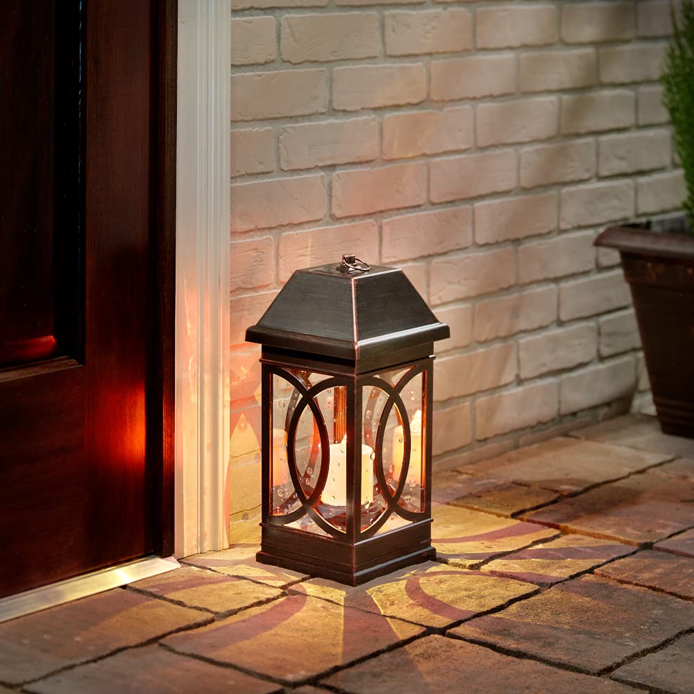 Smart Solar 3987KR1 San Vincente II Solar Lantern, Brown