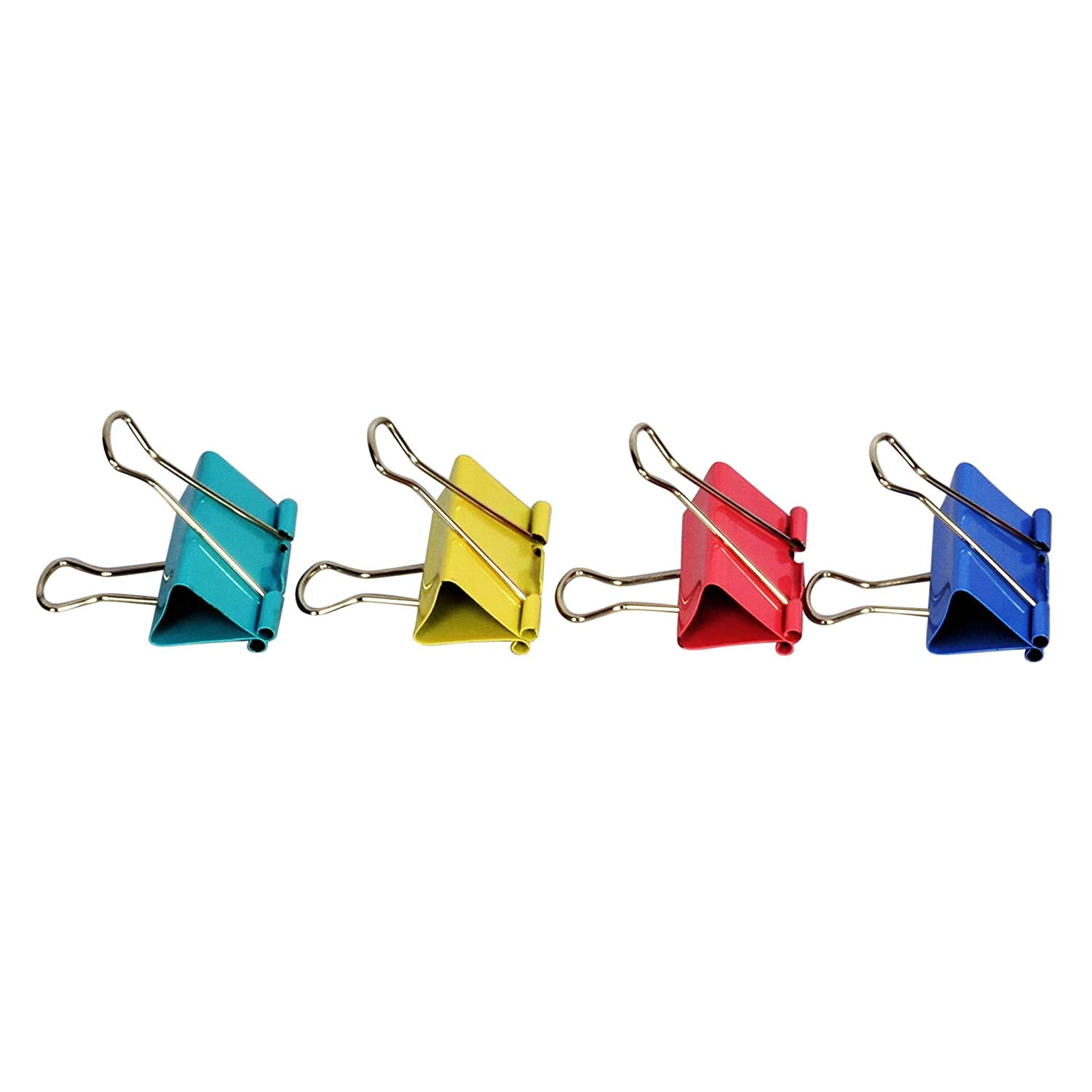 Créneau Metal Mix Color Binder Clips 15mm (Pack of - 60 Clips) …