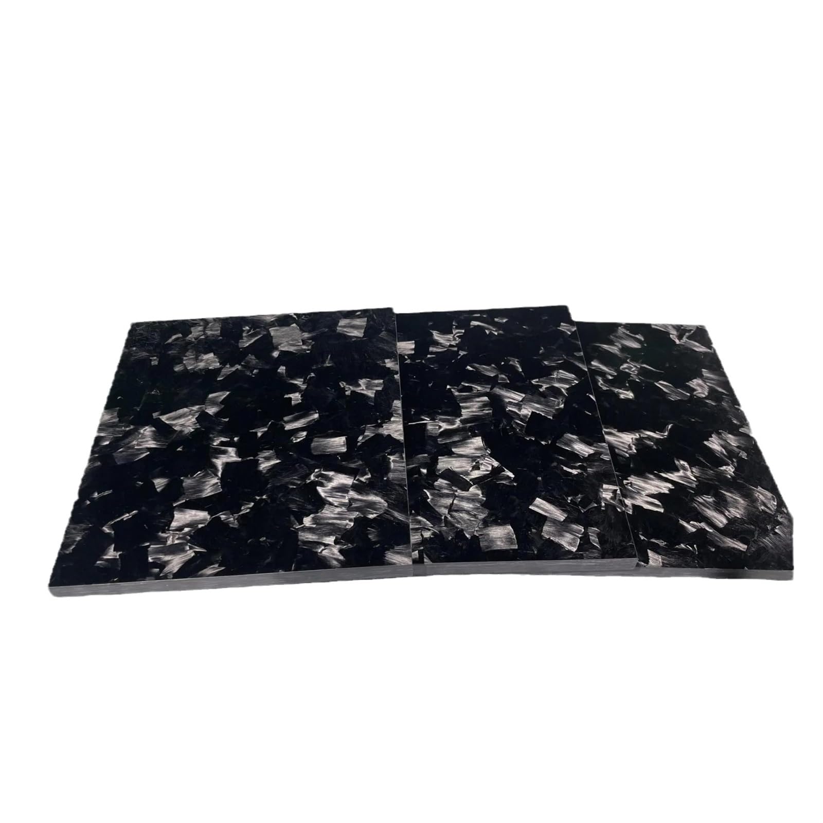 Plaque Carbone Feuille de plaque Fiber carbone forgée brillante, Surface Texture marbre 245x395mm(1pcs 4.0x245x395mm)