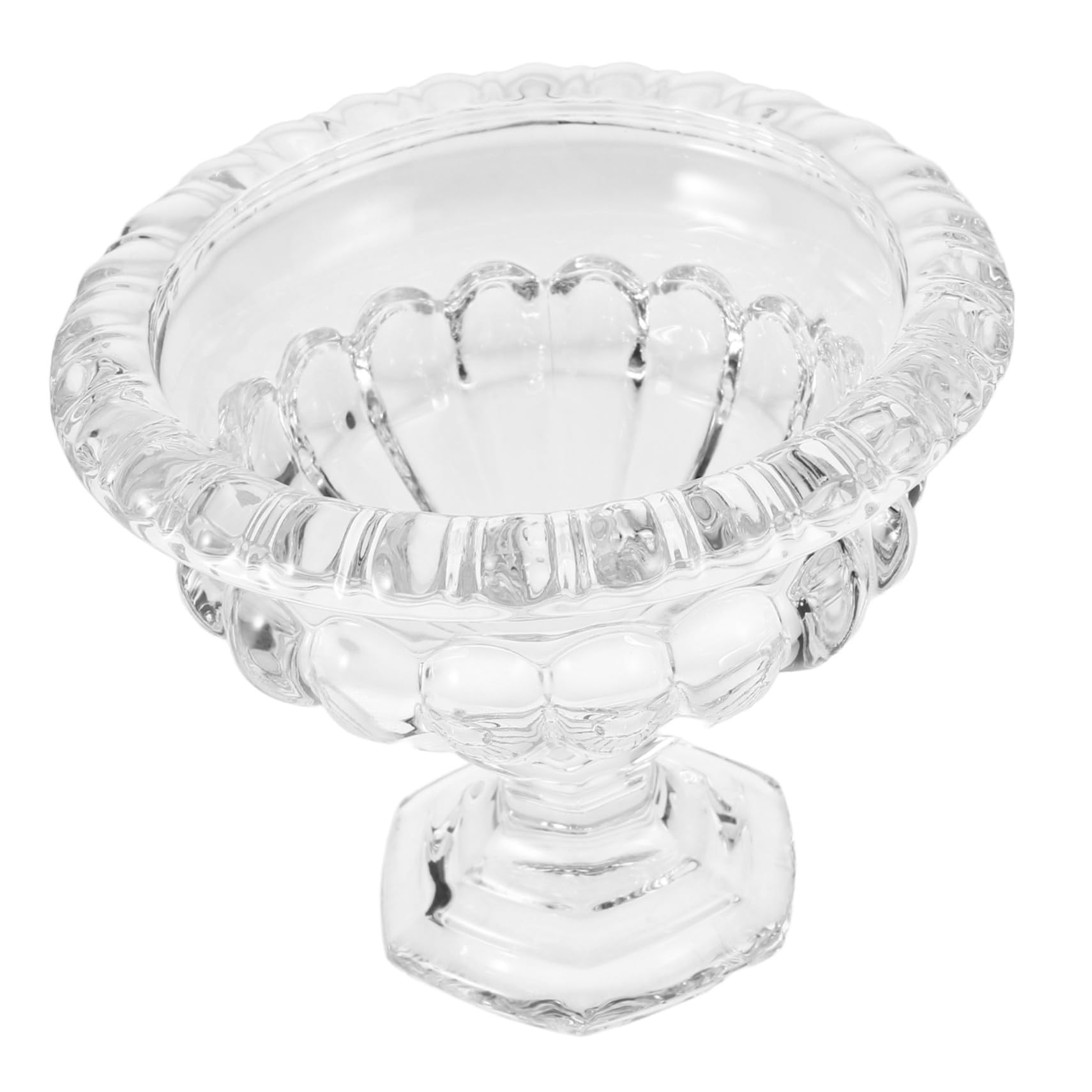Lurrose Coppe Gelato in Vetro Stile Europeo Base, per Dessert | Atmosfera Estiva, Glass Fruit Bowls, Glass Ice Cream Bowls, Parfait Cups