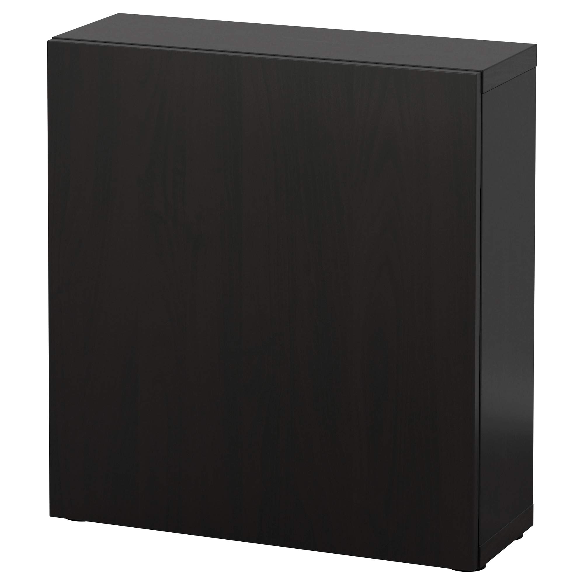 Étagère avec porte BESTÅ noir-brun 60x22x64 cm ProTuning